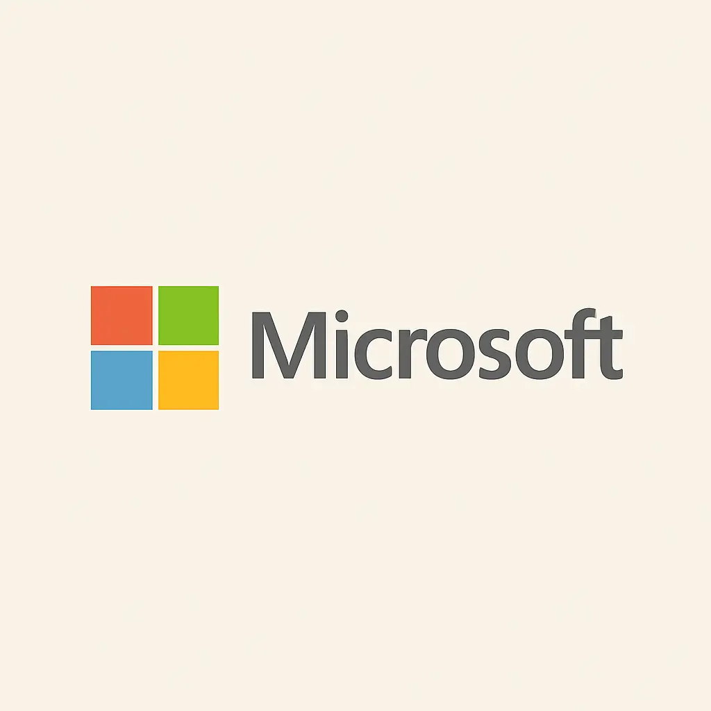 Microsoft software on screen