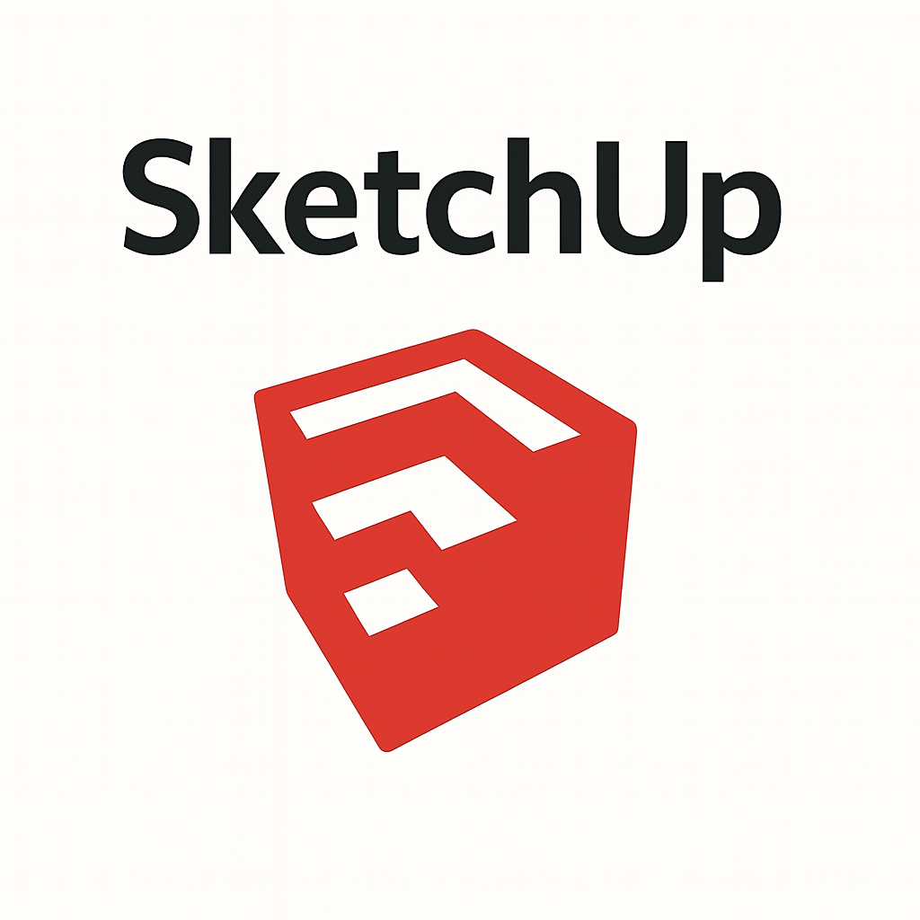 SketchUp software on screen